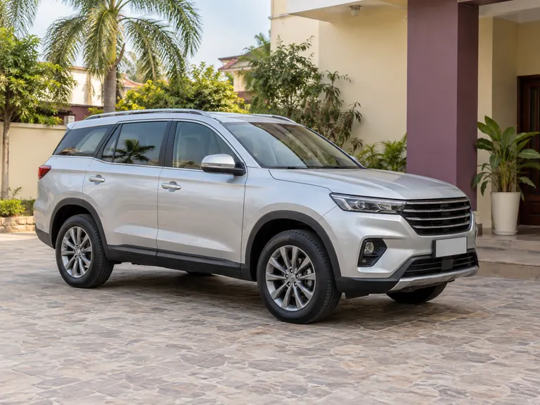 SUV di kawasan kediaman untuk konteks arah cadangan.